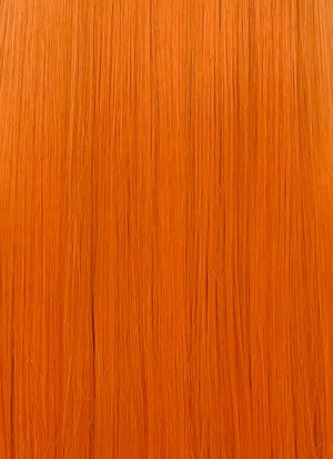Orange Straight 13" x 6" Lace Top Kanekalon Synthetic Wig LFS025
