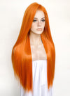 Orange Straight 13" x 6" Lace Top Kanekalon Synthetic Wig LFS025
