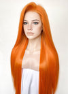 Orange Straight 13" x 6" Lace Top Kanekalon Synthetic Wig LFS025