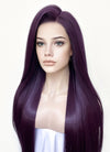 Dark Purple Straight 13" x 6" Lace Top Kanekalon Synthetic Wig LFS026