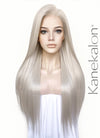 Ash Blonde Straight 13" x 6" Lace Top Kanekalon Synthetic Hair Wig LFS029