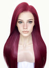 Burgundy Straight 13" x 6" Lace Top Kanekalon Synthetic Wig LFS031