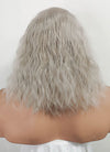 The Witcher Geralt of Rivia Silver Grey Curly Lace Front Synthetic Men's Wig LFX5127