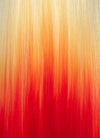 Blonde Yellow Red Ombre Straight Lace Front Synthetic Hair Wig LN6030