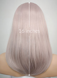 Pastel Pale Plum Straight Lace Front Synthetic Wig LW1514A