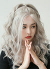 Pastel Grey Wavy Lace Front Synthetic Wig LW4007