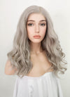 Pastel Grey Wavy Lace Front Synthetic Wig LW4007