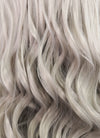 Pastel Grey Wavy Lace Front Synthetic Wig LW4007