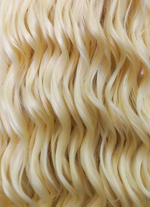Blonde Wavy Lace Front Synthetic Wig LW4012