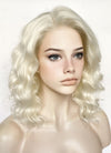 Platinum Blonde Wavy Lace Front Synthetic Wig LW4031