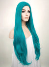 Straight Turquoise Blue Lace Front Synthetic Wig LW714A