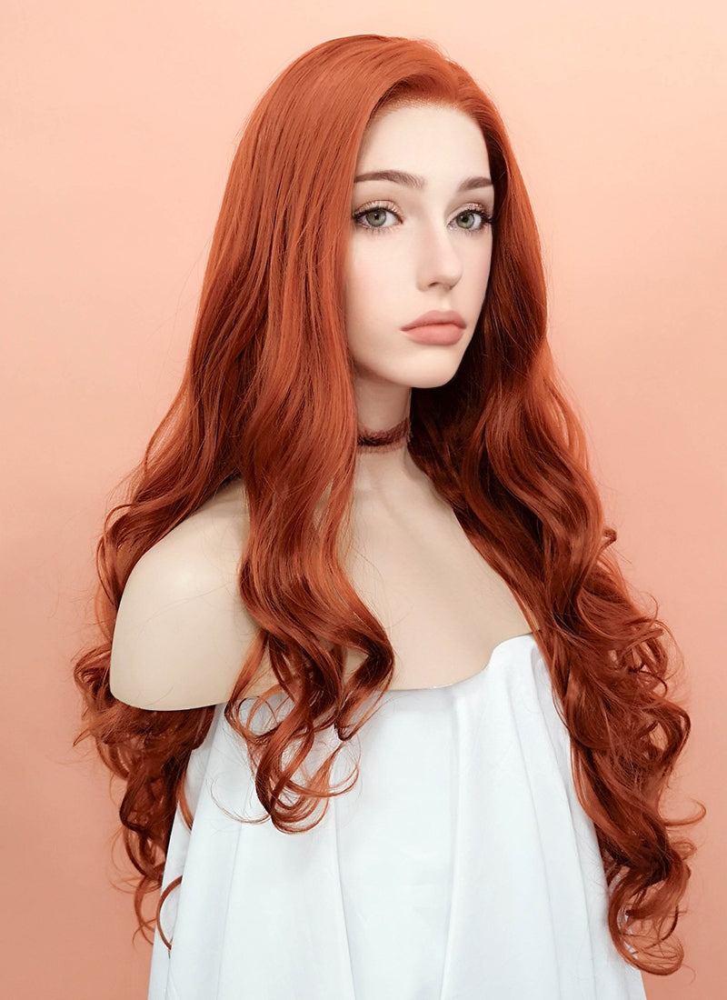 Ginger Wavy Lace Front Synthetic Wig LW735