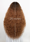Two Tone Brown Curly Synthetic Wig NL014