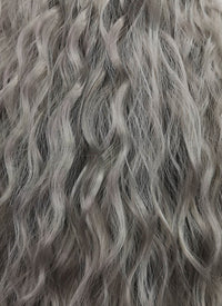 Grey Curly Synthetic Wig NL054