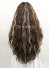 Brunette Mixed Blonde Wavy Synthetic Wig NS034