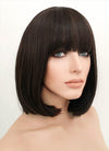 Brunette Straight Bob Synthetic Hair Wig NS049