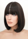 Brunette Straight Bob Synthetic Hair Wig NS049