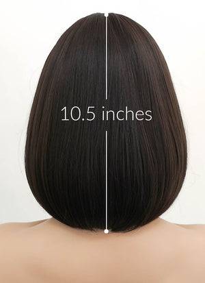 Brunette Straight Bob Synthetic Hair Wig NS049