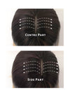 Mixed Brown With Dark Roots Straight Synthetic Wig NS082