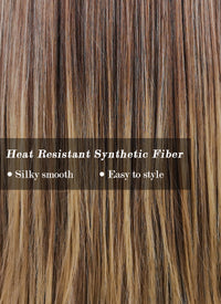 Mixed Brown With Dark Roots Straight Synthetic Wig NS082