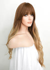 Brown Blonde Ombre Wavy Synthetic Wig NS084