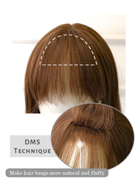 Brown Blonde Ombre Wavy Synthetic Wig NS084