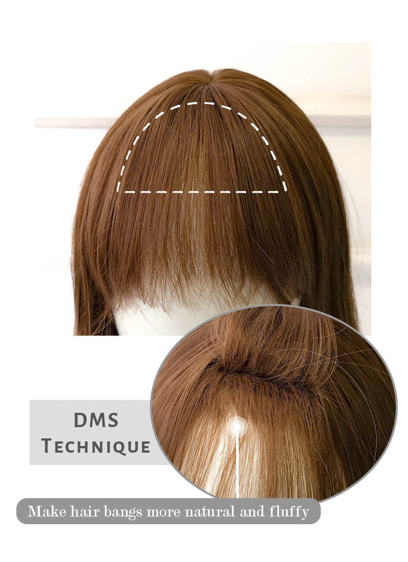 Brown Blonde Ombre Wavy Synthetic Wig NS084