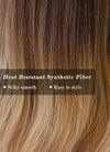 Brown Blonde Ombre Wavy Synthetic Wig NS084