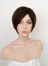 Brunette Straight Pixie Synthetic Wig NS128
