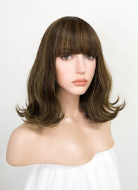 Mixed Brown Wavy Bob Synthetic Wig NS165