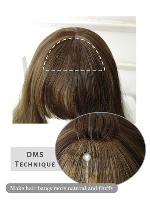Mixed Brown Wavy Bob Synthetic Wig NS165