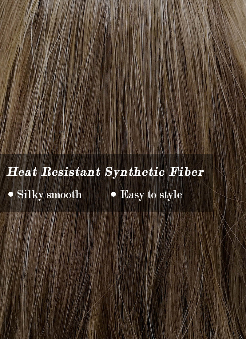 Mixed Brown Wavy Bob Synthetic Wig NS165