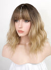 Blonde With Dark Roots Wavy Synthetic Wig NS176