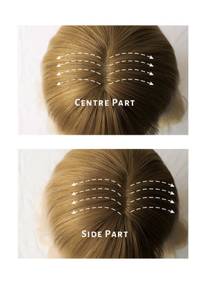 Two Tone Blonde Wavy Synthetic Wig NS185