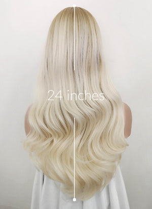 Two Tone Blonde Wavy Synthetic Wig NS185