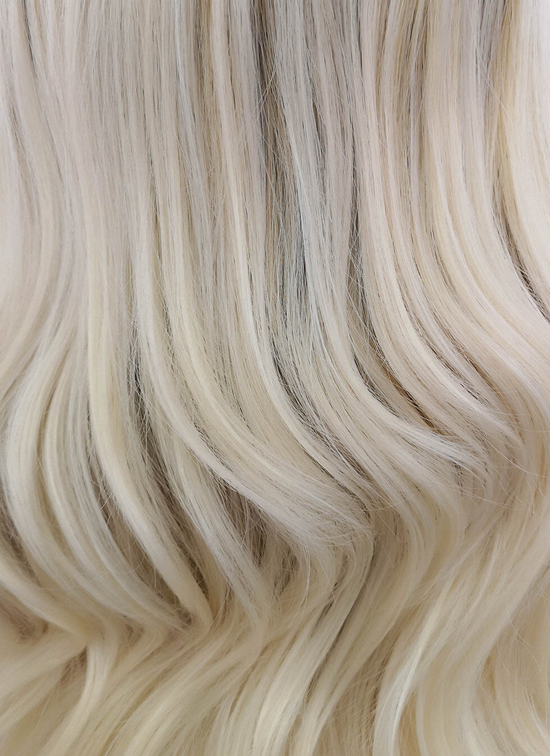 Two Tone Blonde Wavy Synthetic Wig NS185