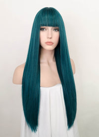Turquoise Blue Straight Synthetic Wig NS192