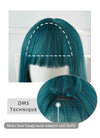 Turquoise Blue Straight Synthetic Wig NS192