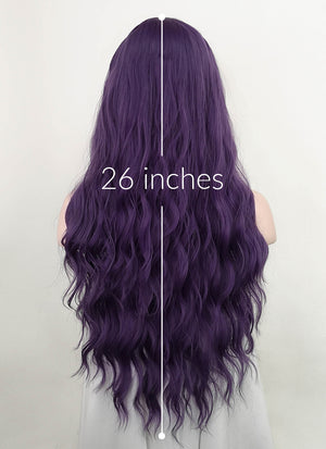 Purple Wavy Synthetic Wig NS201