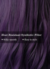 Purple Wavy Synthetic Wig NS201