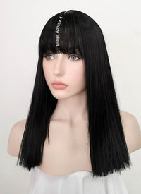 Black Straight Synthetic Wig NS215