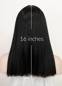 Black Straight Synthetic Wig NS215