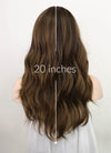 Two Tone Brown Wavy Synthetic Wig NS228