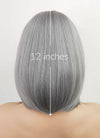 Grey Straight Bob Synthetic Hair Wig NS257