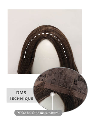 Mixed Brown Wavy Synthetic Hair Wig NS296