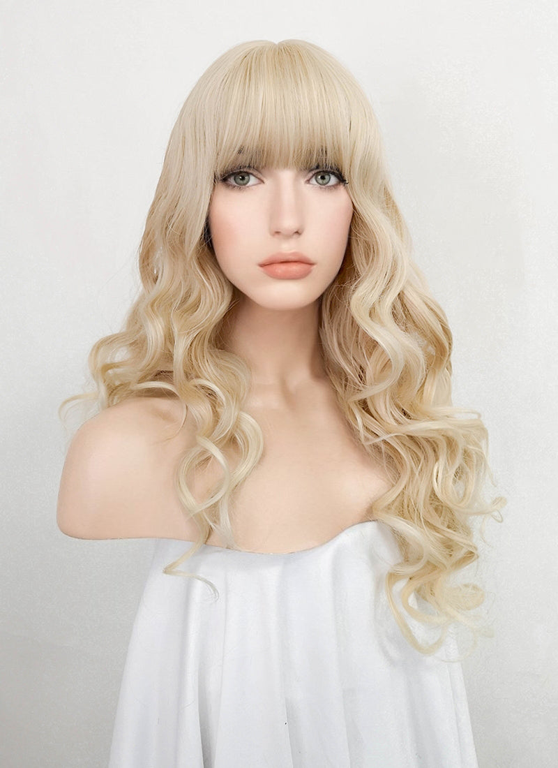 Blonde Wavy Bob Synthetic Wig NS320