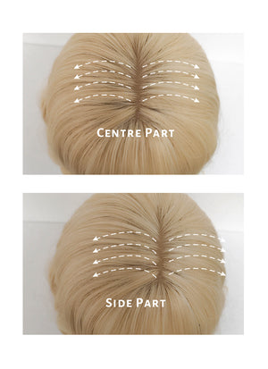 Blonde Wavy Bob Synthetic Wig NS320