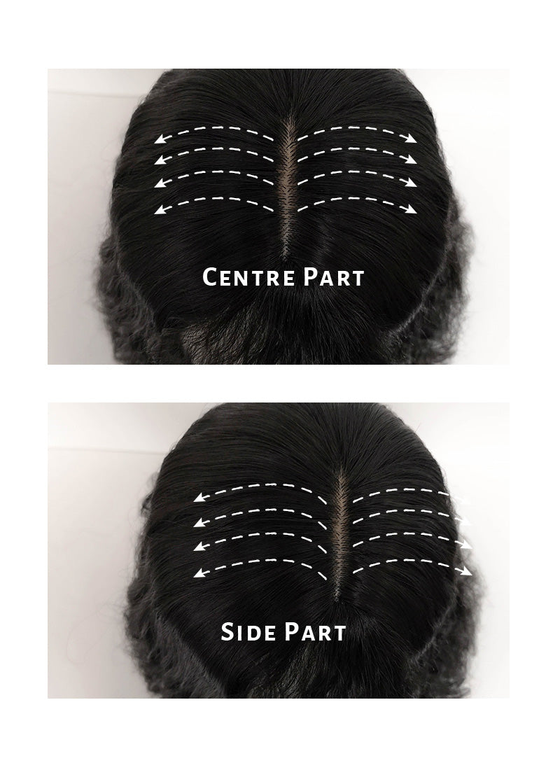 Black Wavy Synthetic Wig NS347