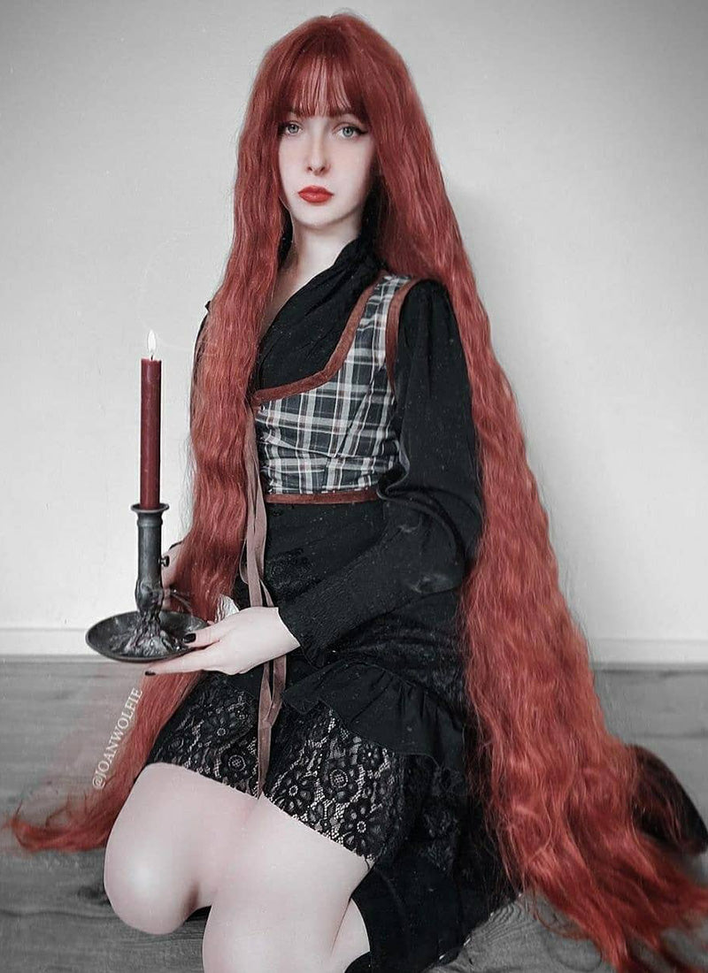 Auburn Wavy Synthetic Hair Wig NS352