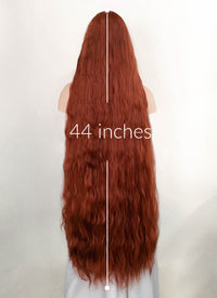 Auburn Wavy Synthetic Hair Wig NS352